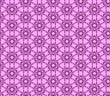 soyut fraktal kaleydoskop pürüzsüz desen pembe, sarı, siyah renkler.