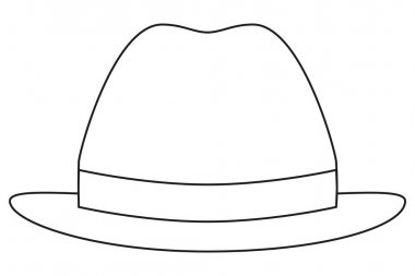 Simge hat sanat poster adam baba baba gün şapka kap.