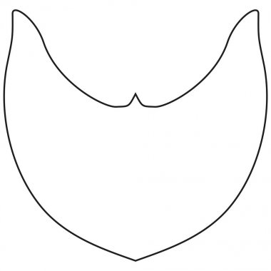 Simge hat sanat poster sakal, kunduz, sakallı adam baba baba gün.