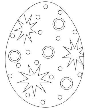 Siyah ve beyaz Paskalya yortusu yumurta poster.