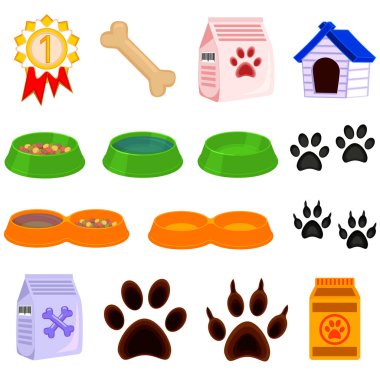 Hat sanat siyah beyaz evde beslenen hayvan kaygı 15 Icon set