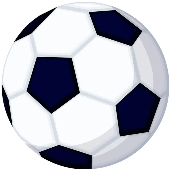 Icono de pelota de fútbol de dibujos animados . — Vector de stock