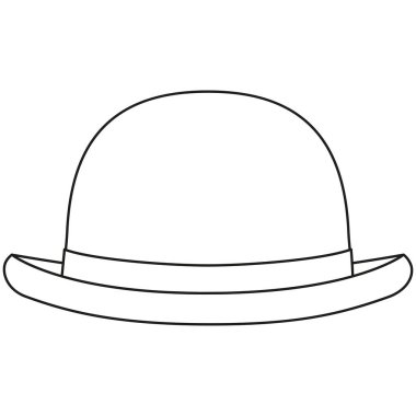 Hat sanat siyah beyaz melon şapka