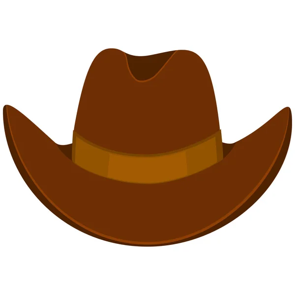 Chapéu de cowboy colorido dos desenhos animados — Vetor de Stock