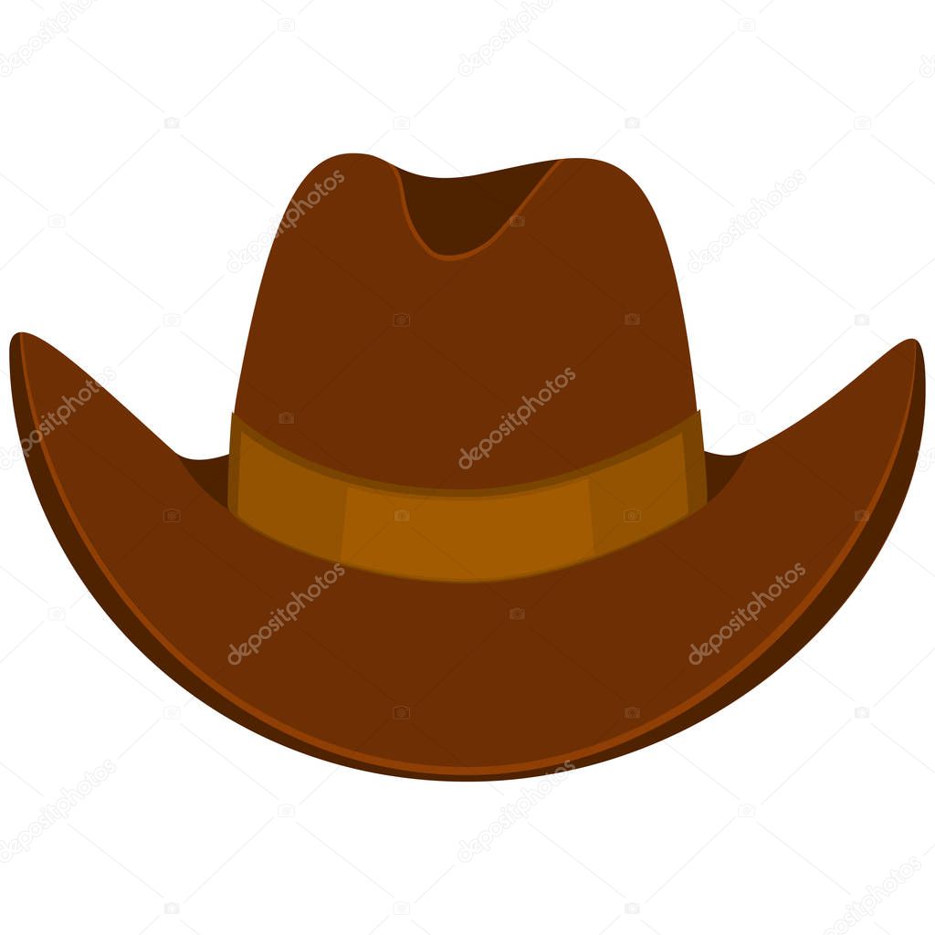 Colorful cartoon cowboy hat