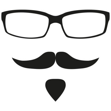 Siyah ve beyaz anonim avatar siluet seti