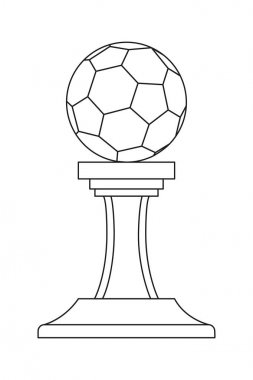 Hat sanat siyah beyaz futbol topu kazanan Ödülü.