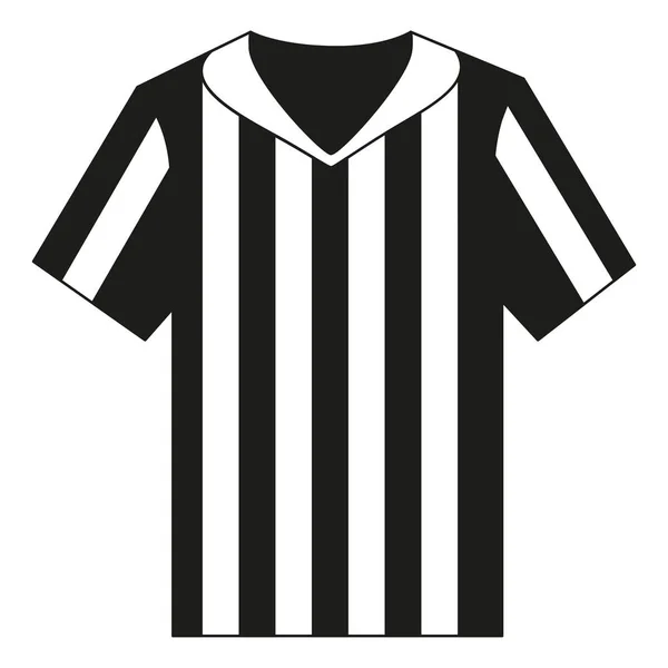 Flat camisa árbitro preto e branco . —  Vetores de Stock