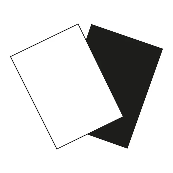 フラット黒と白の審判カード. — ストックベクタ