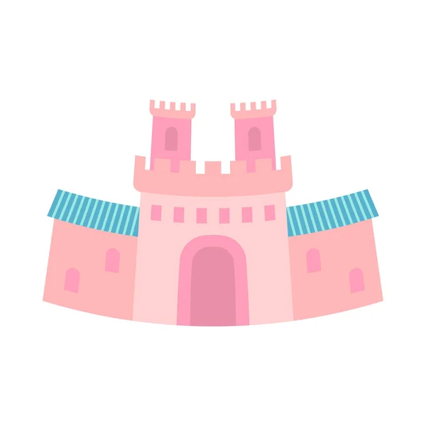 Cartoon hink sprookje kasteel poort — Stockvector