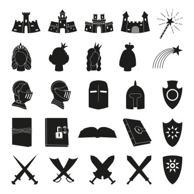 25 siyah beyaz peri masalı elementi