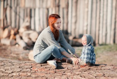Anne bebek doğa ile 