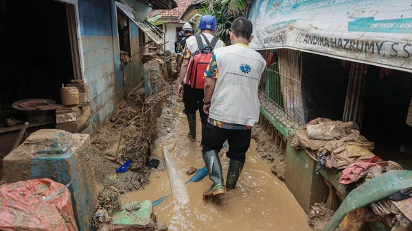 Lebak Banten Január 2020 Flash Árvizek Sújtotta Lebak Kerület Banten — Stock Fotó