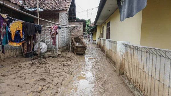 Lebak Banten Dezembro 2020 Inundações Repentinas Atingiram Distrito Lebak Província — Fotografia de Stock