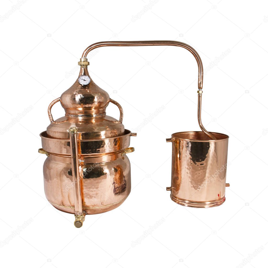Copper distillation cube