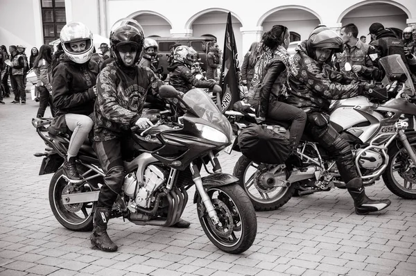 Ivano Frankivsk Oekraïne Oktober 2016 Afsluiting Van Het Seizoen Biker — Stockfoto