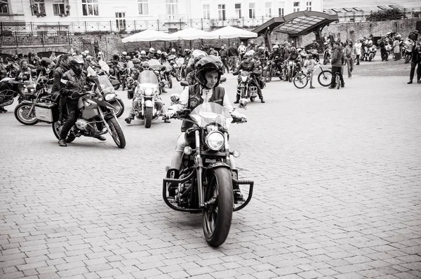 Ukraina Ivano Frankivsk Oktober 2016 Stängning Säsongen Biker — Stockfoto