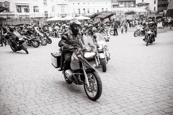Ukraina Ivano Frankivsk Oktober 2016 Stängning Säsongen Biker — Stockfoto
