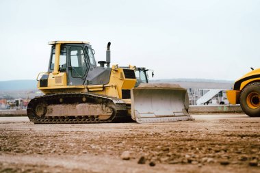 tesviye ve toprak taşıma sırasında otoyol bina inşaat Makinası mini buldozer yapı sanayi