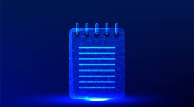 Not simgesi. Soyut düşük polyester kablo örgüsü ağı tasarımı. bağlantıdan