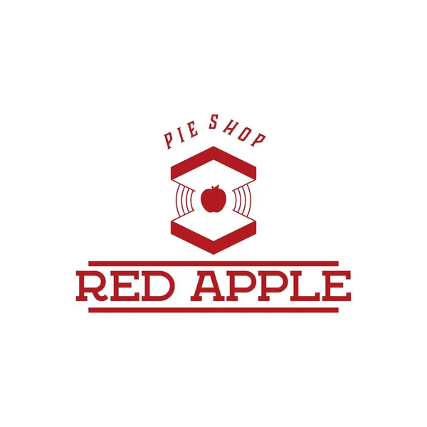 Klasik Red Apple Mağaza Logosu Fikirleri. İlham logosu tasarımı. Tem