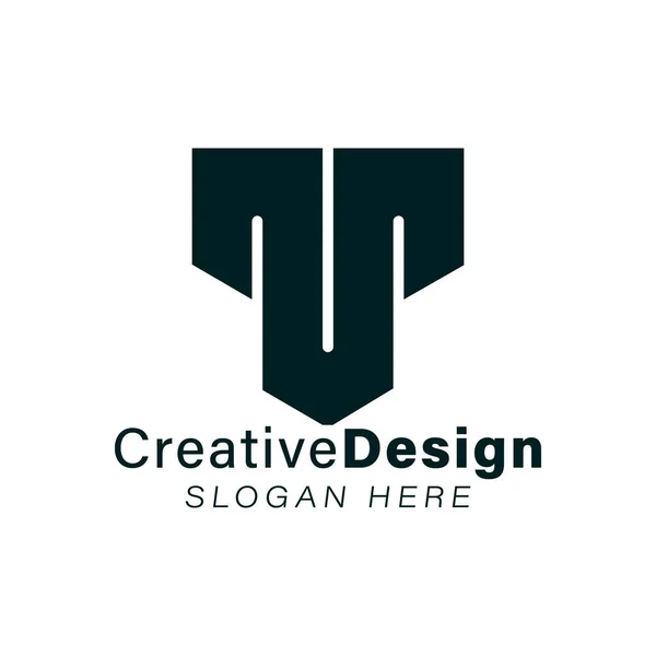 Carta inicial M Idéias de Logo Modernas. Design de logotipo de inspiração. Tem — Vetor de Stock
