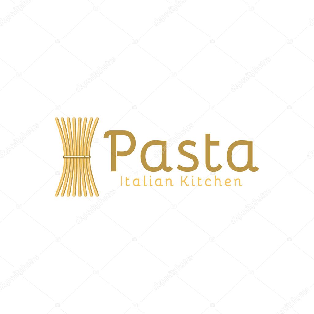 Pasta, noodle logo Ideas. Inspiration logo design. Template Vect