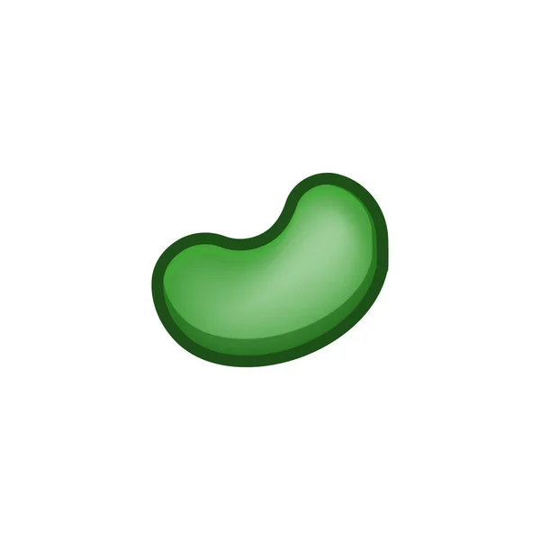 Арахис, бобы, логотип семян сои. Дизайн логотипа. Темп — стоковый вектор