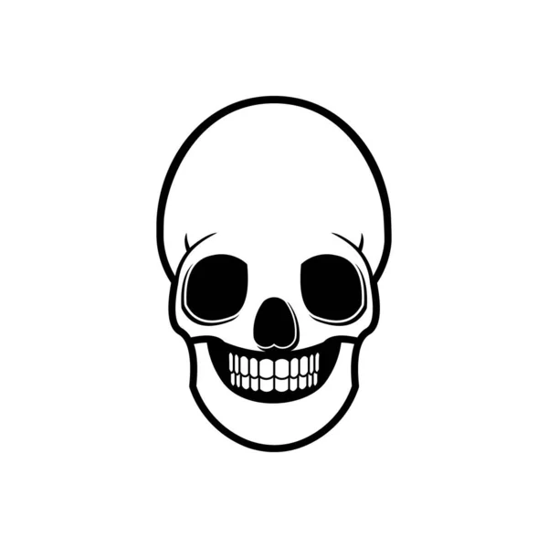 Logo huesos del cráneo Ideas. Diseño del logotipo de inspiración. Vector de plantilla — Vector de stock