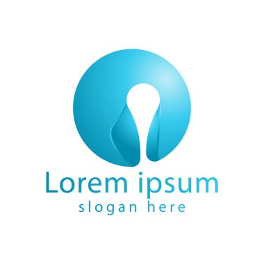 3 boyutlu küre logosu fikirleri. İlham logosu tasarımı. Şablon Vektörü I