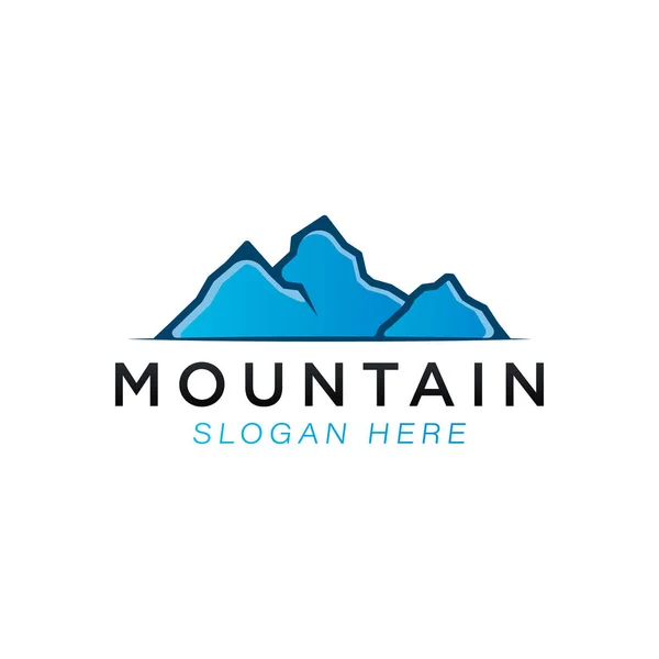Logo de montaña Ideas. Diseño del logotipo de inspiración. Plantilla Vector Ilustración. Aislado sobre fondo blanco — Vector de stock