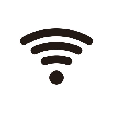 Wi-Fi sinyal logosu fikirleri. İlham logosu tasarımı. Şablon Vektörü