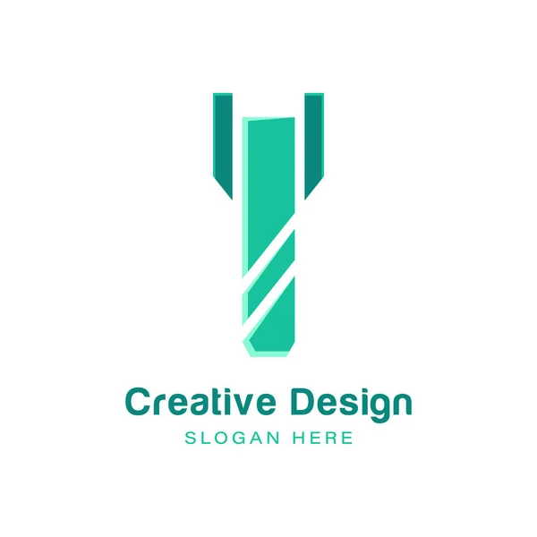Logo de broca Ideas. Diseño del logotipo de inspiración. Plantilla Vector I — Vector de stock