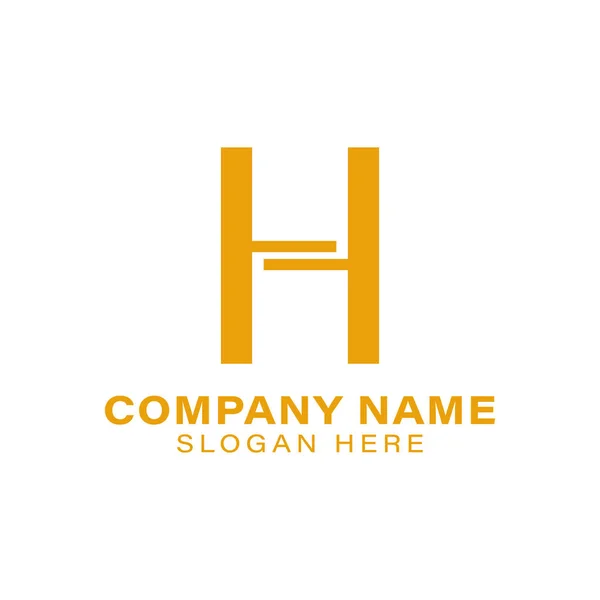 Inicial h logo Ideas. Diseño del logotipo de inspiración. Plantilla V — Vector de stock