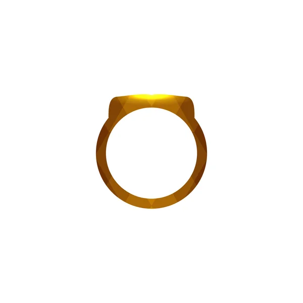 Gold ring logo Ideas. Inspiration logo design. Template Vector I — Stock Vector