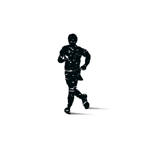 Αθλητισμός. Αθλητής τρέχει. Μαραθώνιος ιδέες λογότυπο. Λογότυπο έμπνευσης de — Διανυσματικό Αρχείο