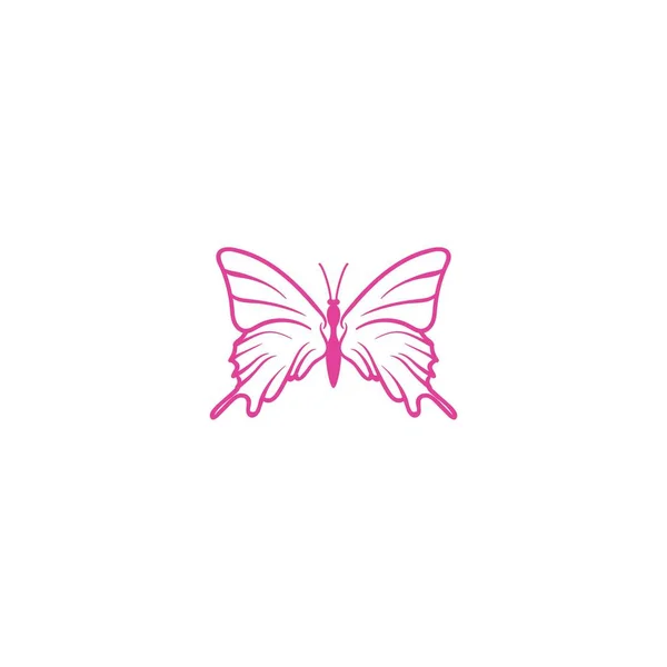 Beauty Butterfly Logo Ideas Дизайн Логотипа Шаблонный Вектор Изолированный Белом — стоковый вектор