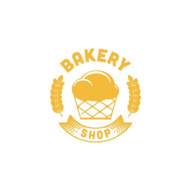 Tatlı kek, klasik pastane logosu fikirleri. İlham logosu tasarımı. Şablon Vektör İllüstrasyonu. Beyaz Arkaplanda İzole Edilmiş