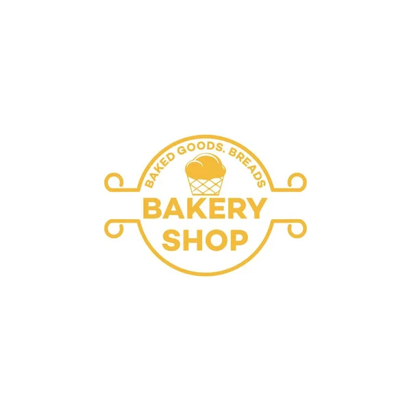 Dolce Cupcake Vintage Bakery Logo Idee Ispirazione Logo Design Illustrazione — Vettoriale Stock