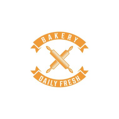 Merdane, eski fırın logosu fikirleri. İlham logosu tasarımı. Şablon Vektör İllüstrasyonu. Beyaz Arkaplanda İzole Edilmiş