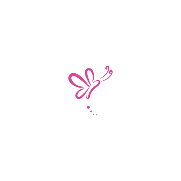 Logo Motyla Piękności Pomysły Projekt Logo Inspiracji Ilustracja Wektora Szablonu — Wektor stockowy