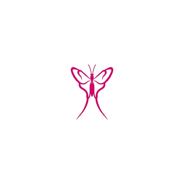 Kelebek Güzellik Logosu Fikirleri Lham Logosu Tasarımı Şablon Vektör Llüstrasyonu — Stok Vektör