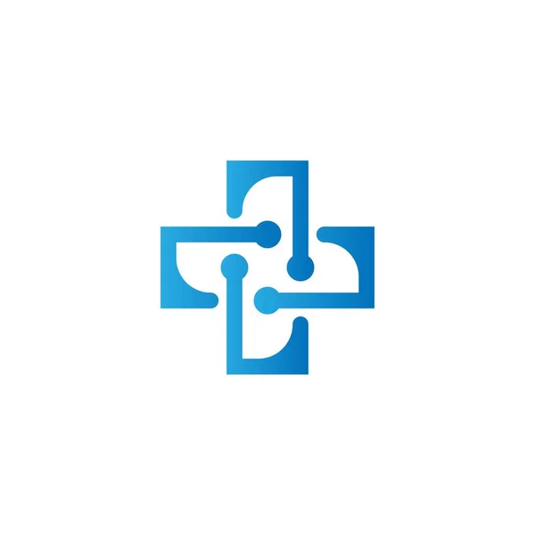 Tecnología Médica Ideas Del Logotipo Salud Diseño Del Logotipo Inspiración — Archivo Imágenes Vectoriales