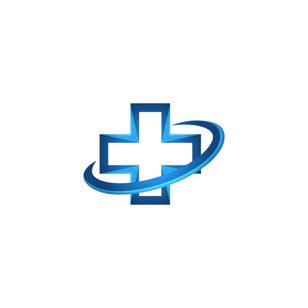 Médico Logotipo Atención Médica Para Práctica Cross Logo Ideas Diseño — Archivo Imágenes Vectoriales