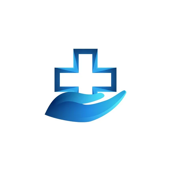 Cuidado Mano Farmacéutica Médica Ideas Logo Diseño Del Logotipo Inspiración — Archivo Imágenes Vectoriales