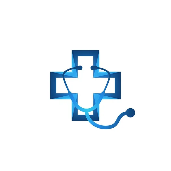 Icono Del Estetoscopio Ideas Del Logotipo Medical Health Care Diseño — Vector de stock