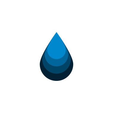 Su damlası, dalga logosu fikirleri. İlham logosu tasarımı. Şablon Vektör İllüstrasyonu. Beyaz Arkaplanda İzole Edilmiş