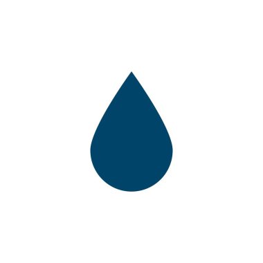 Su damlası, tesisat logosu fikirleri. İlham logosu tasarımı. Şablon Vektör İllüstrasyonu. Beyaz Arkaplanda İzole Edilmiş