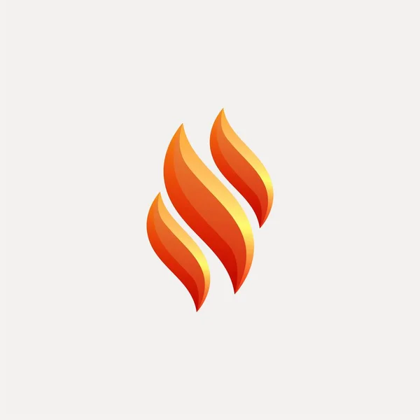 Nowoczesne Logo Ognia Płomień Pomysły Projekt Logo Inspiracji Ilustracja Wektora — Wektor stockowy