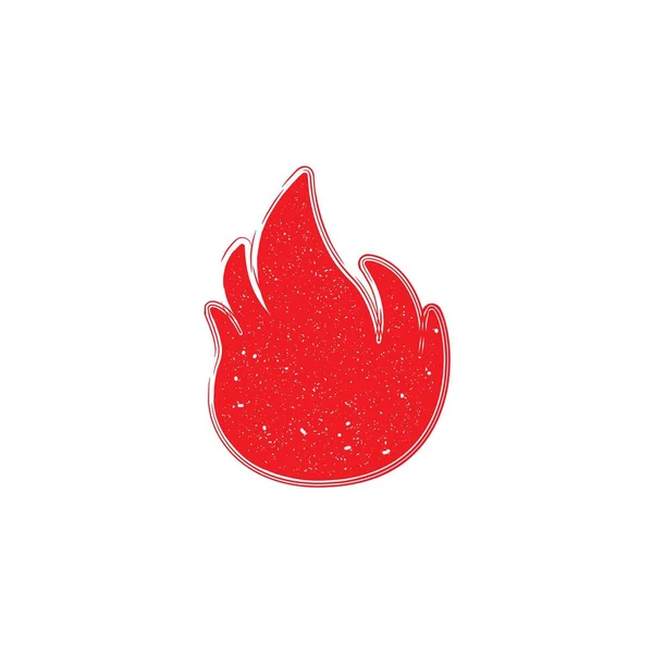 Logo Czerwonego Ognia Pomysły Projekt Logo Inspiracji Ilustracja Wektora Szablonu — Wektor stockowy
